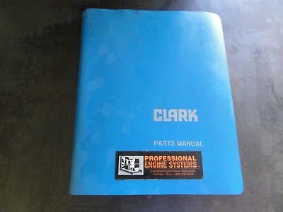 Clark Forklift C500 Forklift Series Parts Manual