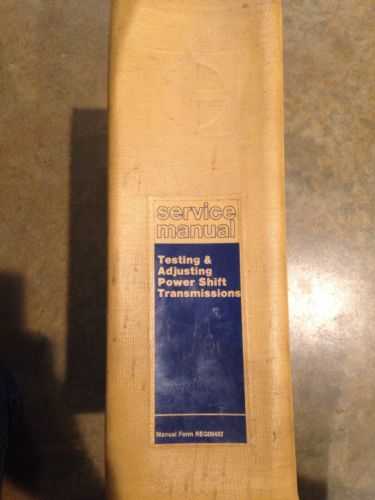 CAT Caterpillar Testing & Adjusting Power Transmissions Service Repair Manual