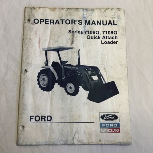Ford Series 7106Q, 7108Q Quick Attach Loader Operators Manual SE4606A 188 (49)