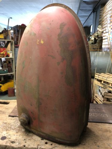 Vintage Red Tractor Gas Tank 32”x19”x11”