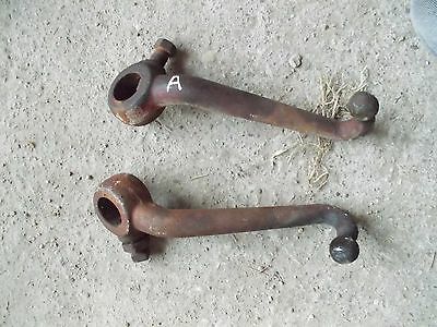 Farmall IH A tractor Orig set left & right side spindle steering pitman arm arms