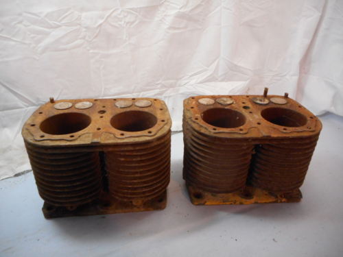 Pr of Wisconsin VF4 Cylinder Block Jugs, 3.25