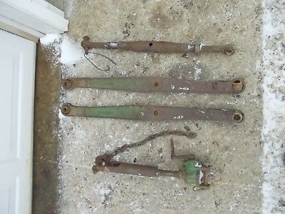 John Deere JD 420 430 Tractor 3pt hitch bottom lift arms + top link & lift arm