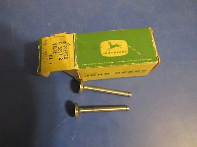 John Deere 70 720 730 80 820 830 Pony Motor exhuast valve F3217R set of 2 NOS