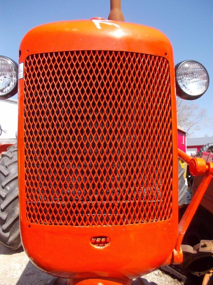 Allis Chalmers C tractor REPAINTED AC front nose cone grill w/ screen over radia