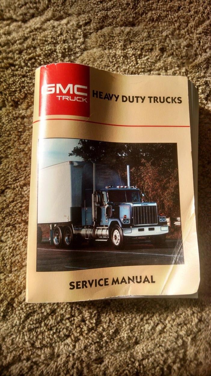 OEM 1987 GMC Heavy Duty Trucks Service Repair Manual Astro General Brigadier