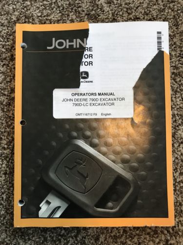 John Deere 790D 790D-LC Excavator Owner Operators Manual OMT116712