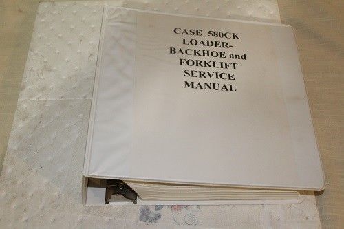 Case 580CK Loader Backhoe Forklift Service Manual Excellent Condition