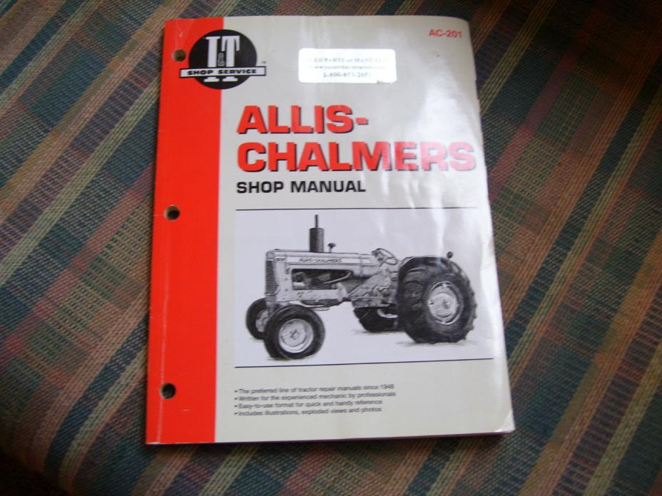 ALLIS CHALMERS  TRACTOR OWNERS SHOP MANUAL