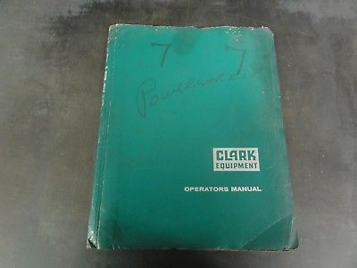 Clark PF222 Forklift Maintenance Manual