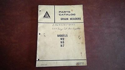 Allis-Chalmers Parts Catalog Models N5, N6, N7 Dec, 1979