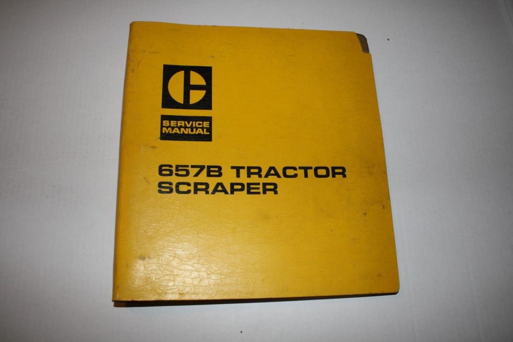 CATERPILLAR 657B TRACTOR SCRAPER SERVICE MANUAL S/N 47M 53K 68K  (138)