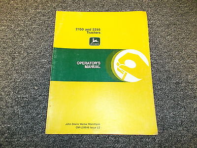 John Deere 2150 2255 Tractor Owner Operator User Guide Manual OML39646