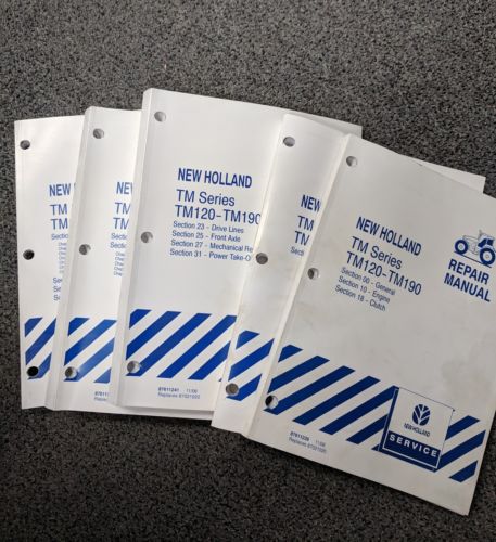 New Holland Tractor Service Manuals TM120-TM190