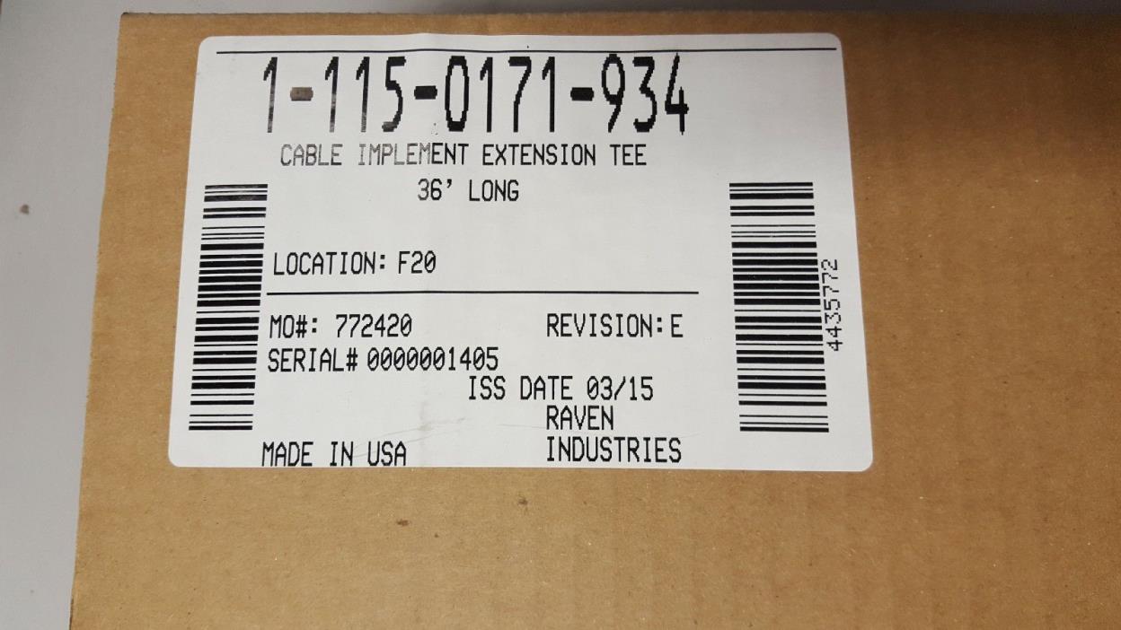 New Raven GEN II 36' Extension Tee Cable 115-0171-934
