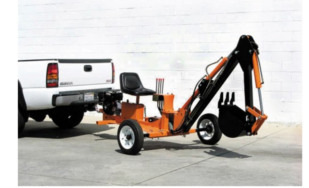 9 HP Towable Backhoe 301cc Engine Landscaping Trench Plant Trees Stump Hydraulic
