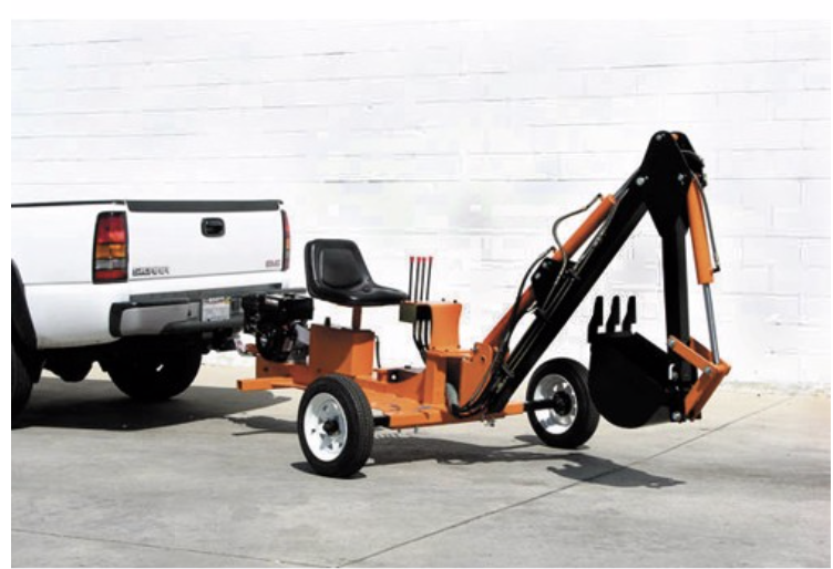 Towable Ride On Trencher backhoe 9 HP 301CC