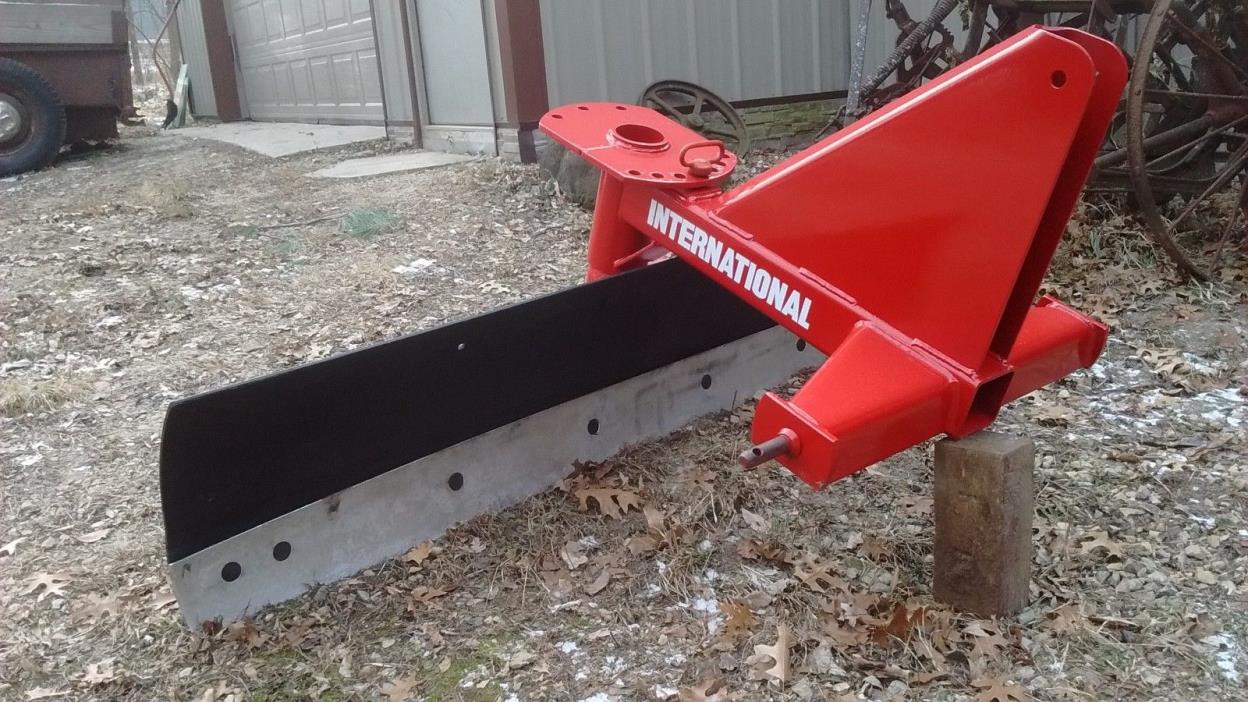 International 6' snow blade & dirt grader blade for 3-point hitch , angle blade