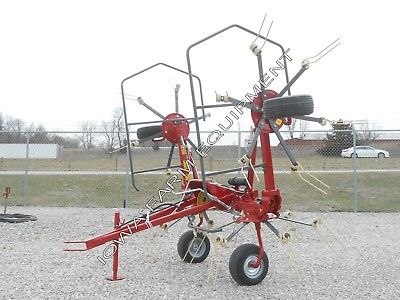 Sitrex RT5200H Pull Type 4 Rotor Hay Tedder, 17' Working Width, Hydraulic Lift