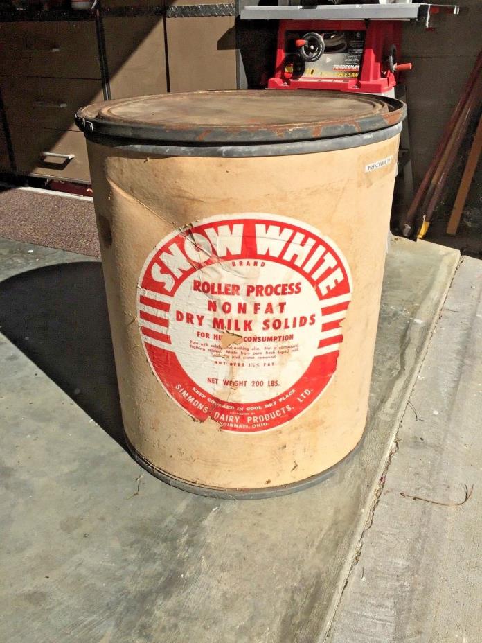 Vintage Fiber Drum/Barrels~40 gal.~200 lbs. ~ Great Storage