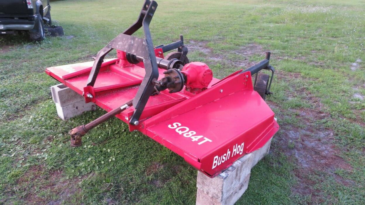 BUSH HOG 7' SQ84T,  DUAL CUTTER, ROTARY CUT MOWER,  Perfect for Pastures 3pt PTO