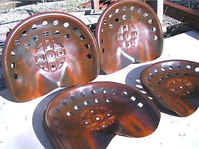 FOUR Steel tractor Farm machinery metal stool seat s New Old Style