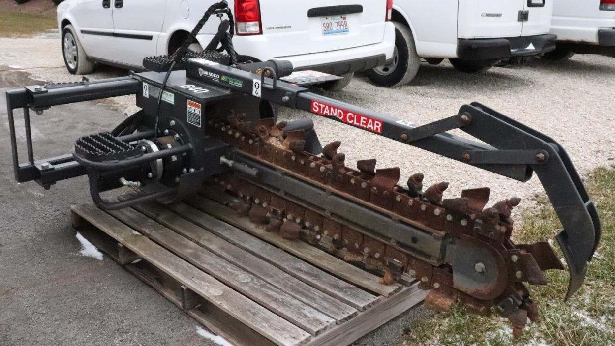 BRADCO SKID STEER TRENCHER MODEL #640 BR-100270