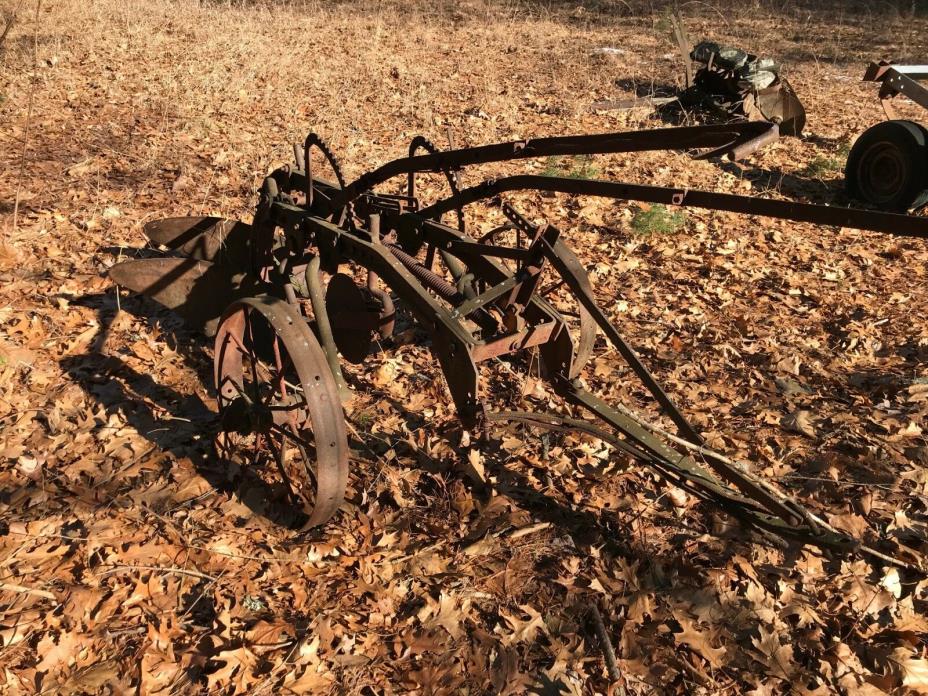 Vintage Antique FarmAll 2 Bottom Plow tow behind with Steel wheels