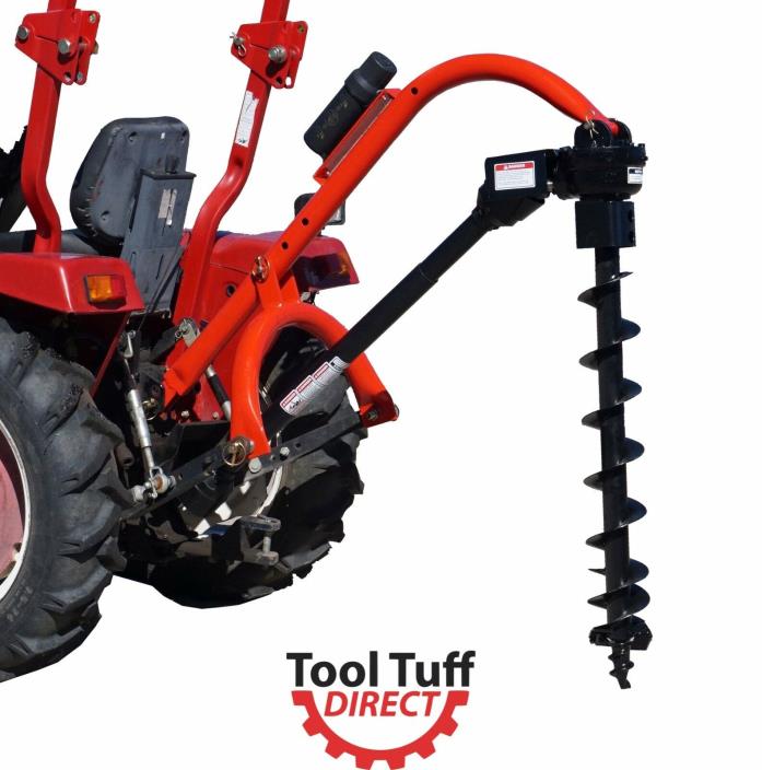Tool Tuff Pole-Star 650 3-Pt Post Hole Digger W/ Earth Auger Combos 6
