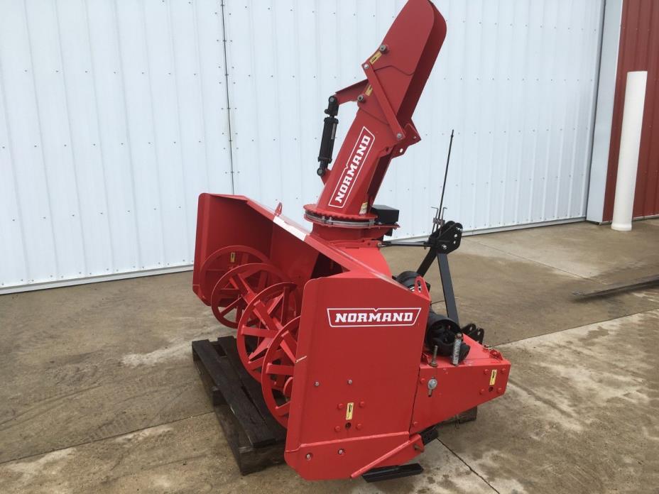 New Normand N82 260H Snowblower Two Stage 3pt PTO Powered Hyd. Chute Angle