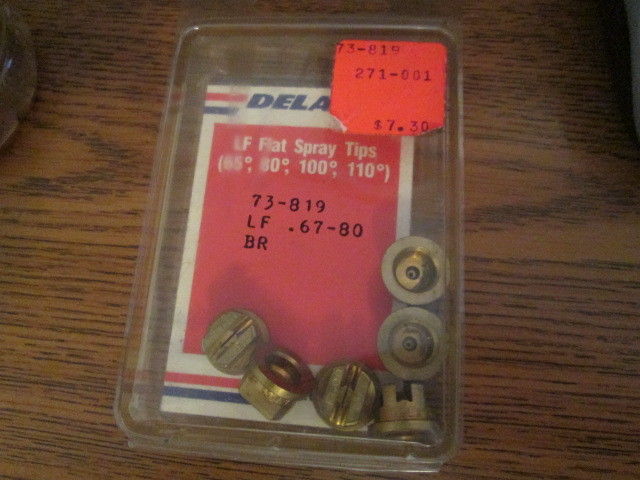 Lot of 6 Delavan LF Flat Spray Tips 73-819