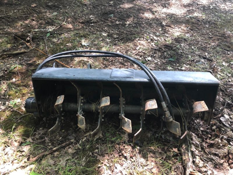 Powertrac 3PT Front Mounted Hydraulic Rototiller  4’ 4 Skid Steer or Dingo
