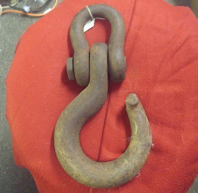 Large Manganese Hook with Shackle