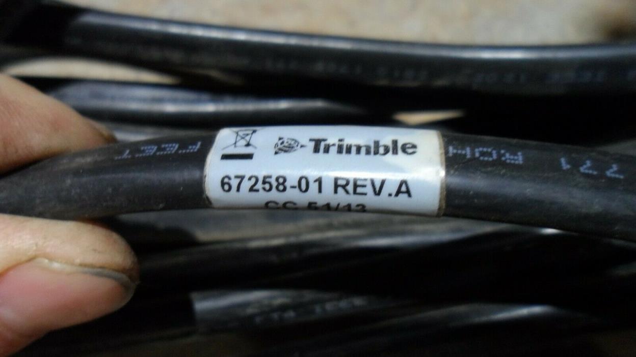 Trimble GPS Bottom Power Cord harness 67258, CFX750,FM750, FMX, FM1000, ZTN67258