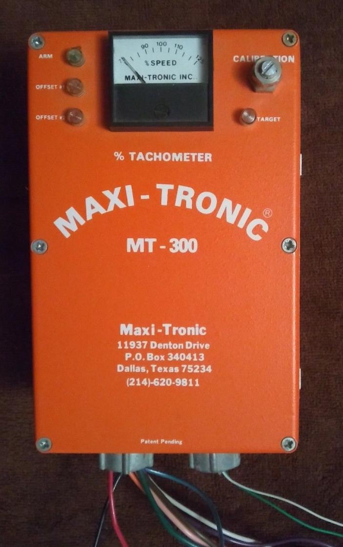 PREOWNED-ANTIQUE-MAXI-TRONIC METER-GRAIN AND FEED-% SPEED TACHOMETER