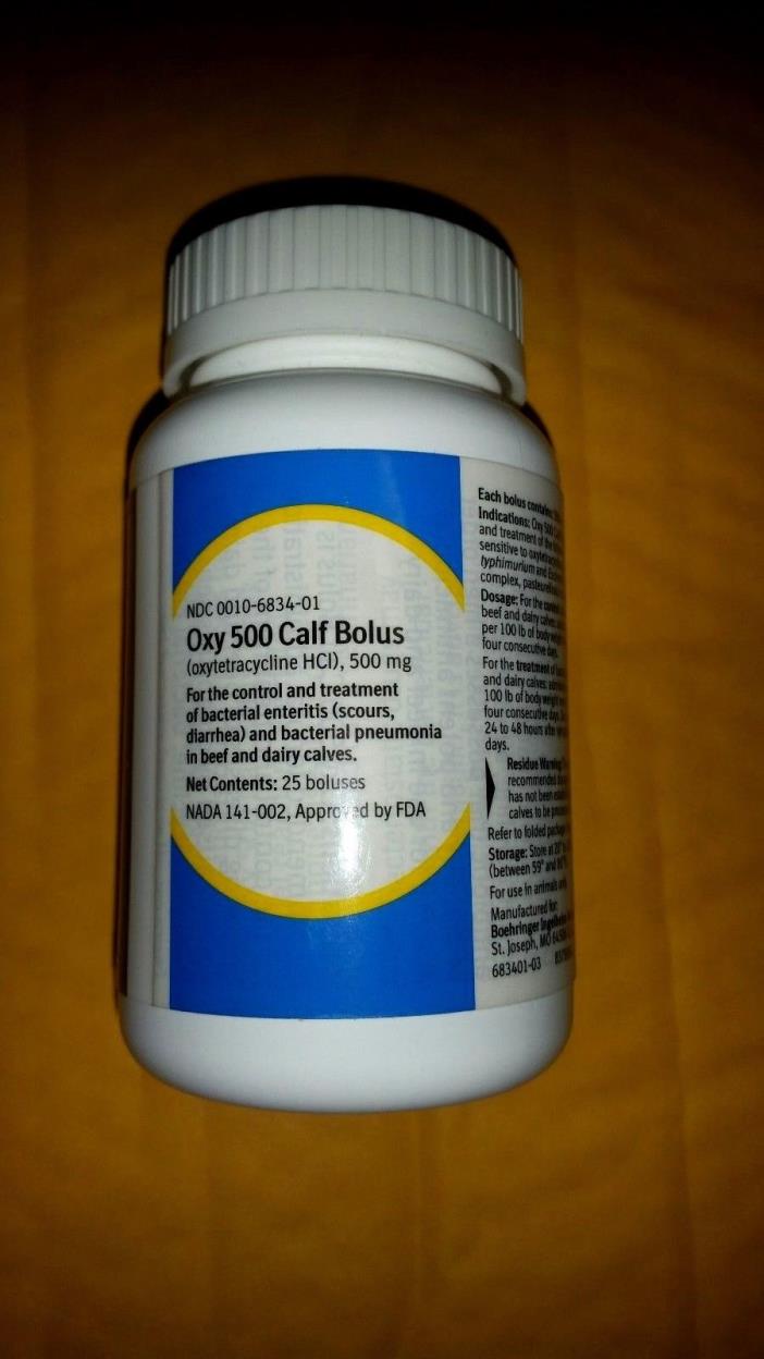 OXY 500 CALF BOLUS 25 COUNT OF 500 MG BOLUS