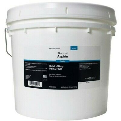 VetOne Aspirin Powder 25 Pounds Cattle Horse Inflammation