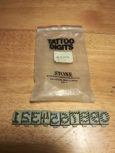 Vintage Stone Tattoo Digits Set 3/8