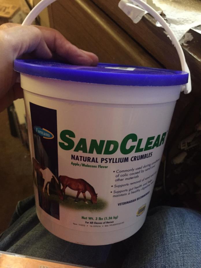 Farnam SandClear Natural Psyllium Crumbles, 3 lbs bucket