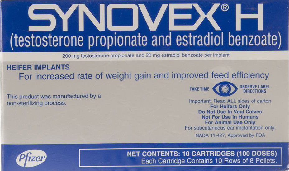 Synovex H 100ct Implants for Heifers Weight Gain