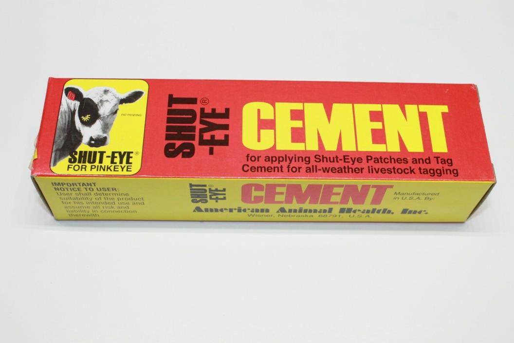 Ruscoe 5FL OZ Live Stock Tag Cement Shut Eye Cement All Weather Livestock