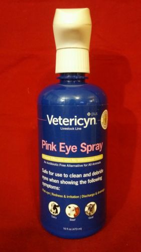 Vetericyn Plus All Animal Pink Eye Spray Catlle & Goats 16oz