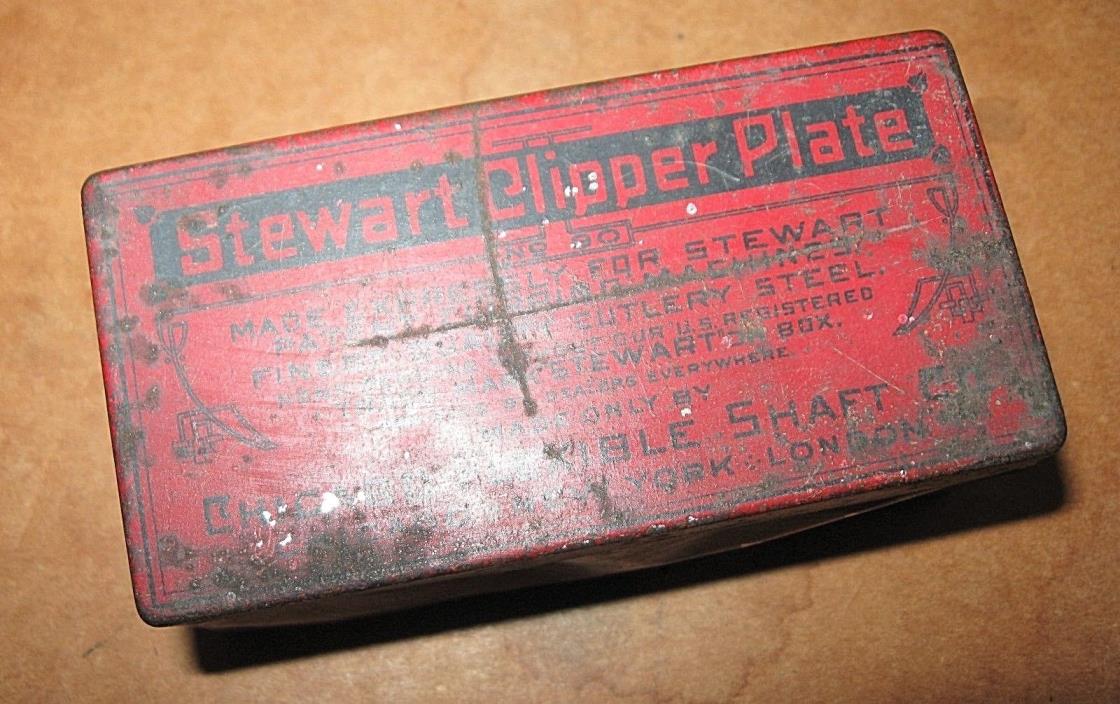 Vintage Chicago Flexible Shaft No.90 STEWART CLIPPER PLATE Livestock Shears
