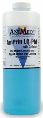 Animed Aniprin LQ PM Plus Caffine Liquid Aspirin Livestock Poultry Oral 32 oz