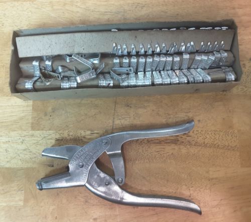 SALASCO Salt Lake Stamp Co All in 1 Compound Lever Plier & Livestock/ Sheep Tags
