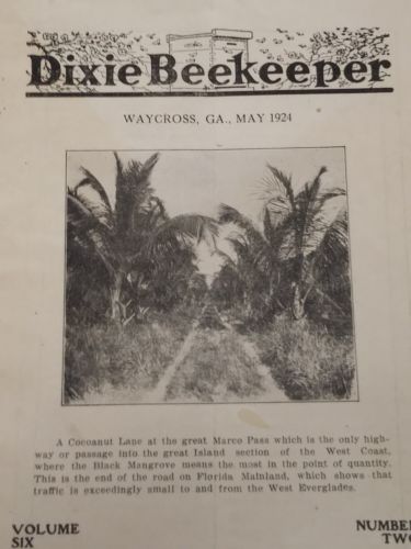 Dixie Beekeeper. May 1924 Vintage Georgia Beekeeping Journal Magazine Book