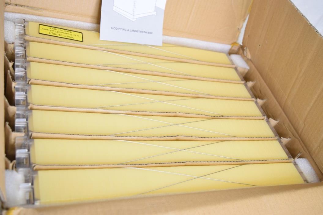 Beekeeping Supplies Auto-Flow Style Frames 7 Piece Honey Harvest Bee Hive Frame