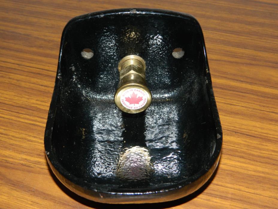 Bauman #75 Horse Cow Pig Goat Livestock Automatic Push Button Waterer IRON BOWL