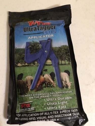 Ultra Tagger Plus Ear Tagger Y-tex Fly Tags Visual Cattle Cow Identification