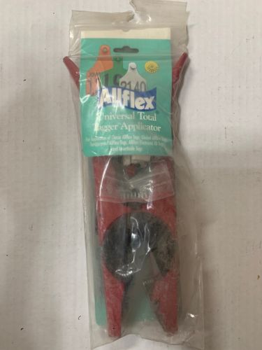 Allflex Universal Total Tagger Cattle Ear Tagger Red with Red Pins